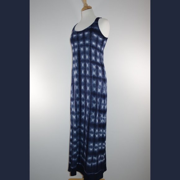 Velvet Blue Tie Dye Dress - size M - Picture 11 of 13
